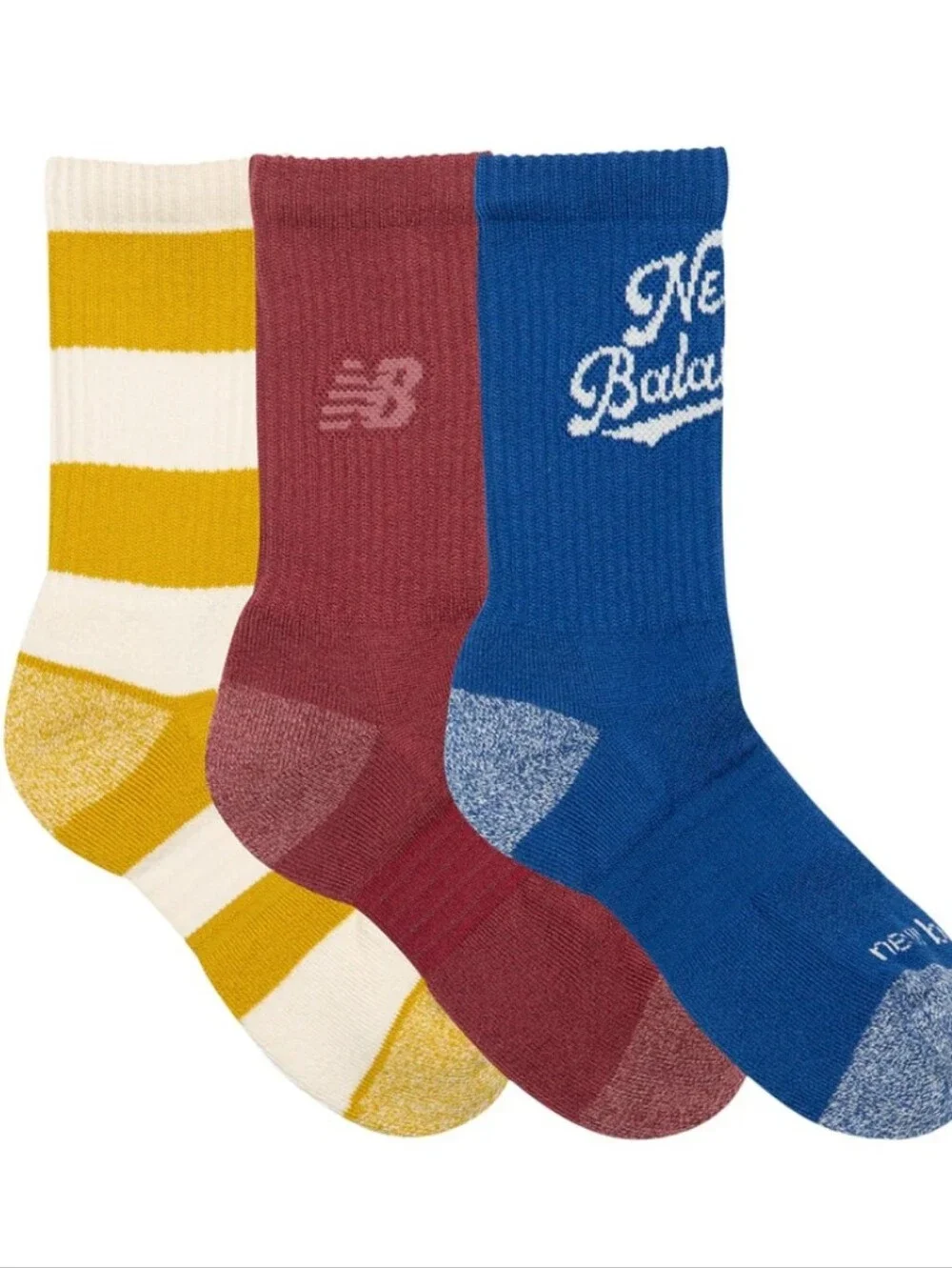 NWOT: (3 Pair) New Balance Crew Socks - Large